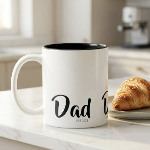 Tasse 2 Couleurs Papa a Fondé Nouveau Cadeau pour Papa