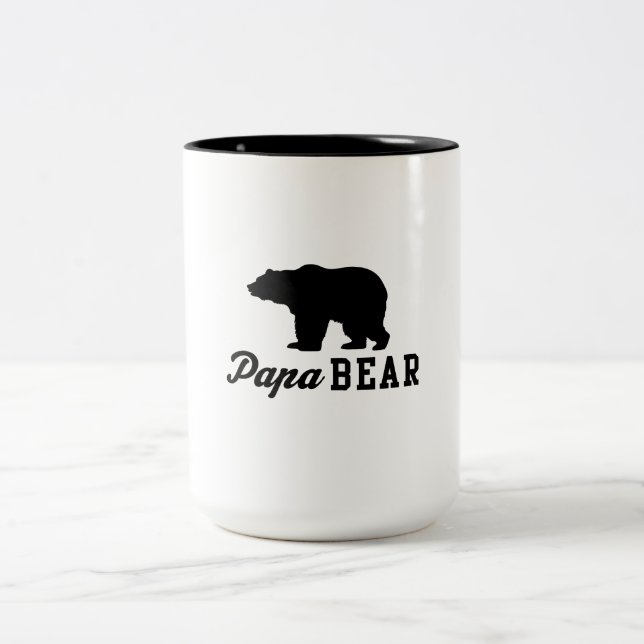 Tasse 2 Couleurs Papa Bear (Centre)