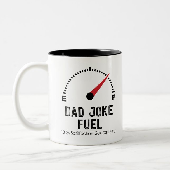 Tasse 2 Couleurs papa carburant de plaisanterie (Gauche)