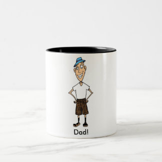 Tasse 2 Couleurs Papa de dessin