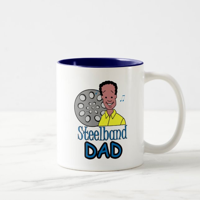 Tasse 2 Couleurs Papa de Steelband (Droit)