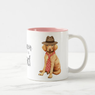 Tasse 2 Couleurs Papa de Vizsla