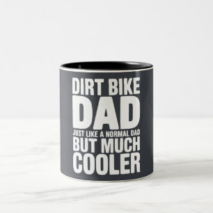 Tasse 2 Couleurs Papa drôle de moto cross Humour Rigolo Réfrigérate