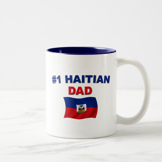 Tasse 2 Couleurs Papa du haïtien #1 (Droit)
