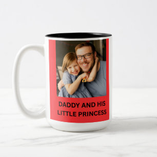 TASSE 2 COULEURS PAPA ET SA PETITE PRINCESSE