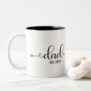 Tasse 2 Couleurs Papa Etabli, Papa to be Nouveau papa cadeaux