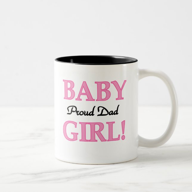 Tasse 2 Couleurs Papa fier de bébé (Droit)