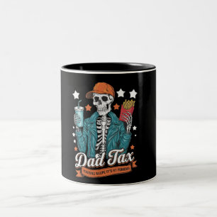 Tasse 2 Couleurs Papa Impôt S'assurer que ce n'est pas du poison Dr