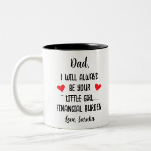 Tasse 2 Couleurs Papa Je Serai Toujours Votre Fardeau Financier, Dr