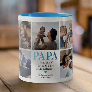 Tasse 2 Couleurs Papa L'Homme Le Mythe La Légende Photo