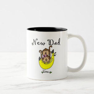 Tasse 2 Couleurs Papa of Twins Boy and Girl Tshirts and Gifts
