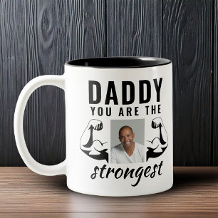 Tasse 2 Couleurs Papa tu es le père drôle le plus fort Photo