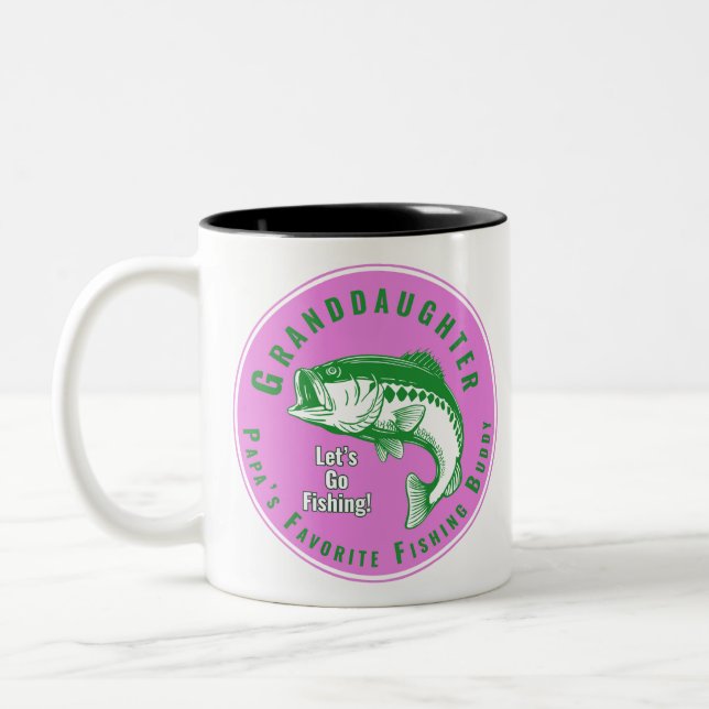 Tasse 2 Couleurs Papa's Favori Fishing Buddy (Gauche)