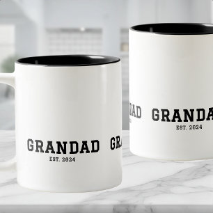 Tasse 2 Couleurs Papi Est Nouveau Cadeau Pour Papi