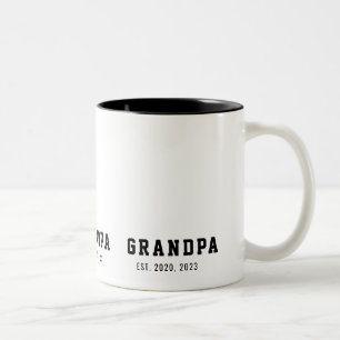Tasse 2 Couleurs Papi Noir Et Blanc Audacieux Fondé