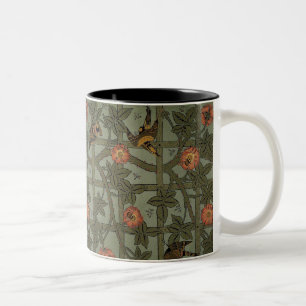 Tasse 2 Couleurs Papier peint à motif treillis de William Morris