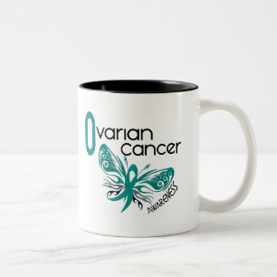 Tasse 2 Couleurs PAPILLON 3,1 de Cancer ovarien