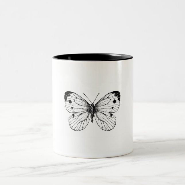 Tasse 2 Couleurs Papillon à chou (Centre)