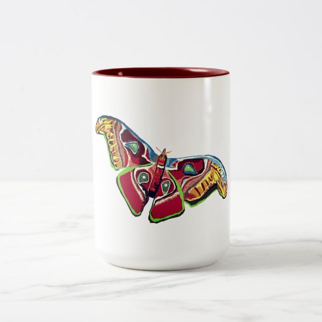 Tasse 2 Couleurs Papillon coloré (Centre)