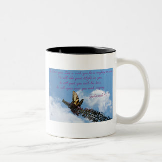 Tasse 2 Couleurs Papillon de jaune de 3h17 de Zephaniah