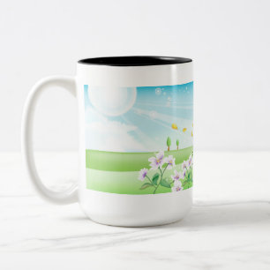 Tasse 2 Couleurs Papillon du pays