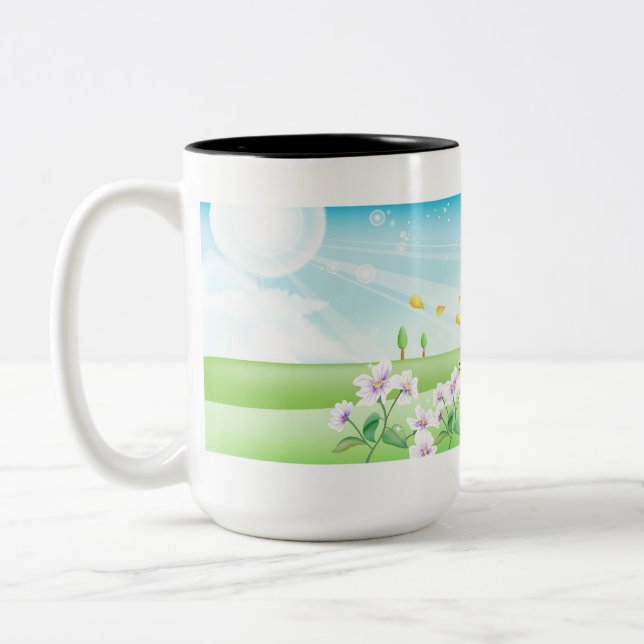 Tasse 2 Couleurs Papillon du pays (Gauche)