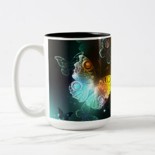 Tasse 2 Couleurs Papillon lumineux et papillons de nuit