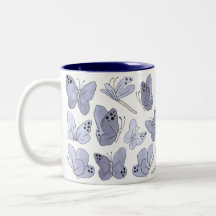 Papillons et libellules Aquarelle mignonne