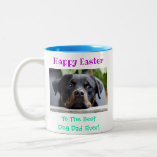Tasse 2 Couleurs Pâques Meilleur Chien Papa Jamais Animaux de compa