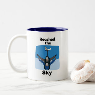 Tasse 2 Couleurs Parachutisme Atteint Le Ciel Anniversaire de Parac