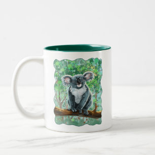 Tasse 2 Couleurs Parade animalière Têtes d'ours de Koala