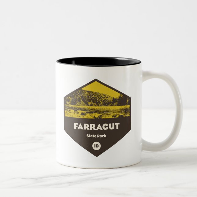Tasse 2 Couleurs Parc d'état de Farragut Idaho (Droit)