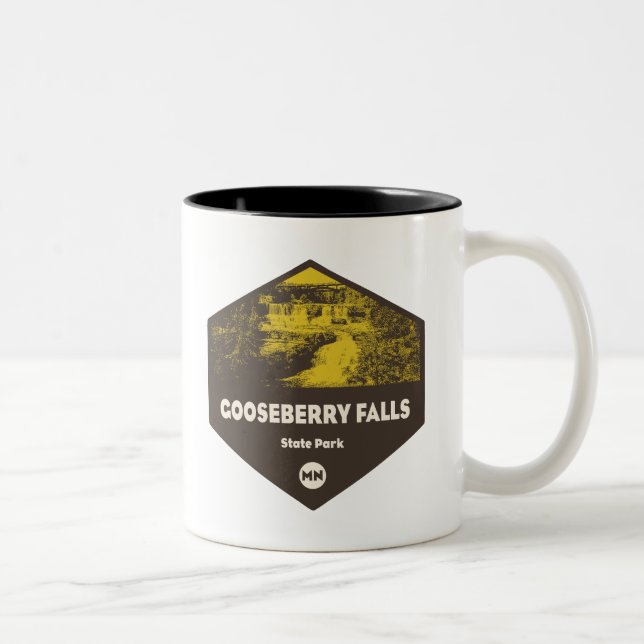 Tasse 2 Couleurs Parc d'état de Gooseberry Falls Minnesota (Droit)