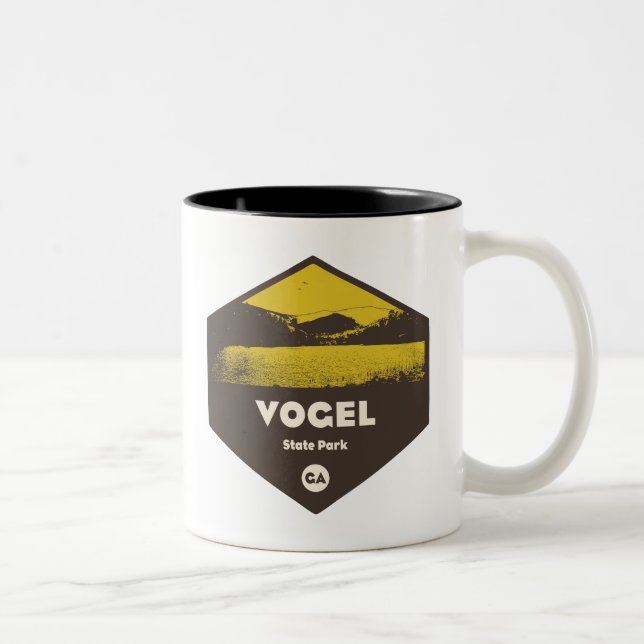 Tasse 2 Couleurs Parc d'état de Vogel Géorgie (Droit)