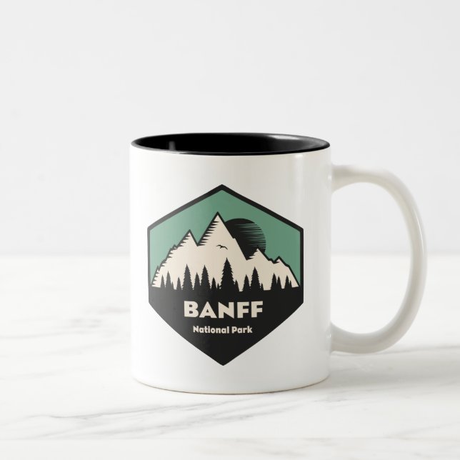 Tasse 2 Couleurs Parc national Banff (Droit)