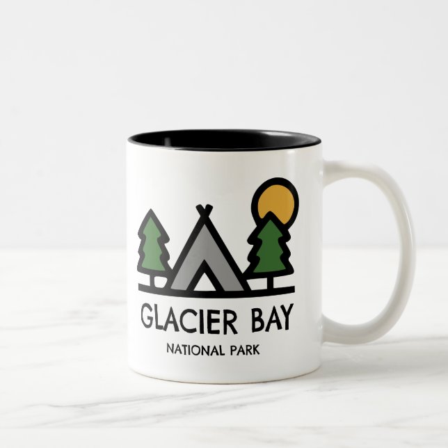 Tasse 2 Couleurs Parc national de Glacier Bay (Droit)