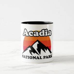 Tasse 2 Couleurs Parc national de l'Acadie vintage