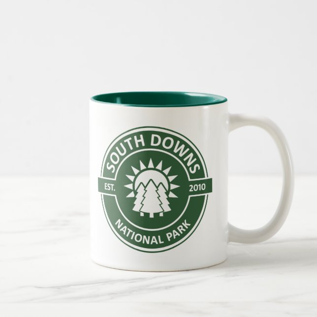 Tasse 2 Couleurs Parc national de South Downs (Droit)