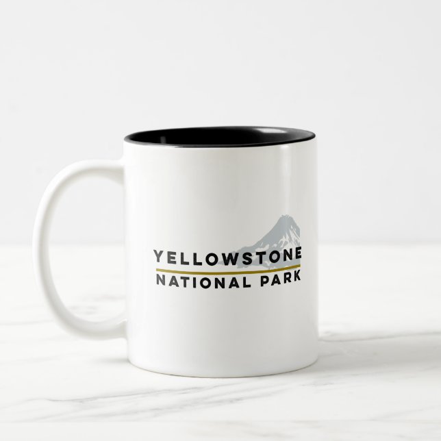 Tasse 2 Couleurs Parc national de Yellowstone (Gauche)