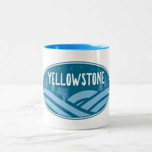 Tasse 2 Couleurs Parc national de Yellowstone Wyoming Montana Extér