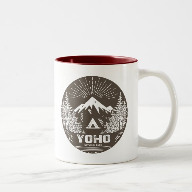 Tasse 2 Couleurs Parc national de Yoho (Droit)
