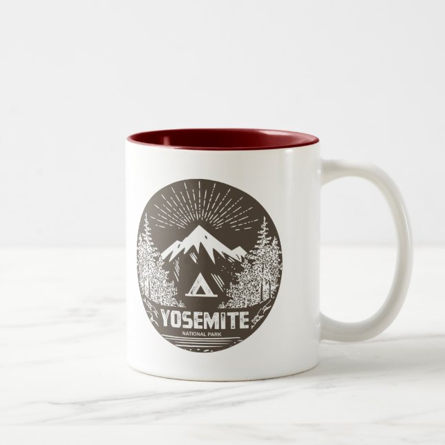 Tasse 2 Couleurs Parc national de Yosemite (Droit)