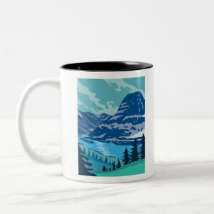 Tasse 2 Couleurs Parc national des Glaciers et lac Kintla dans le M