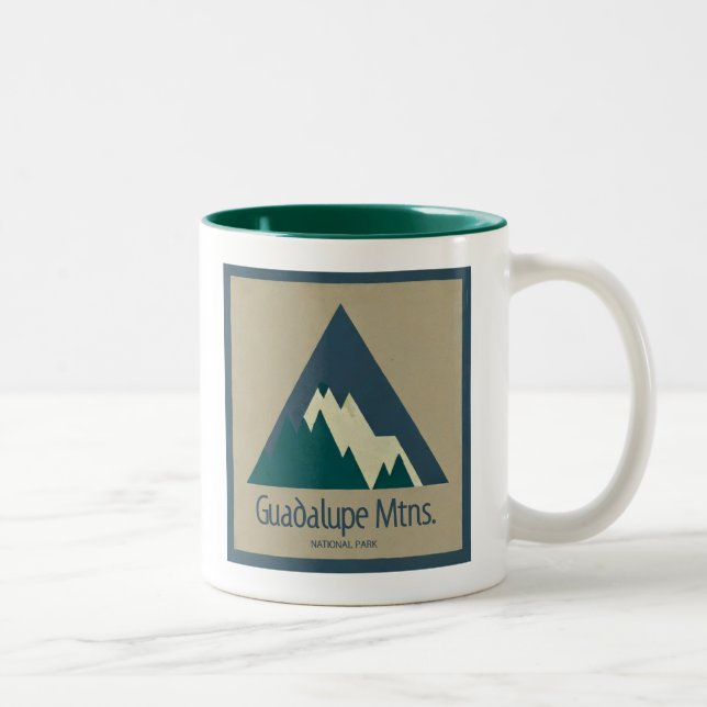Tasse 2 Couleurs Parc national des Monts Guadalupe Rustique (Droit)