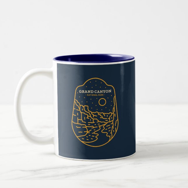 Tasse 2 Couleurs Parc national du Grand Canyon (Gauche)