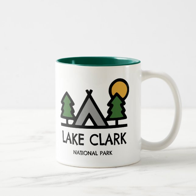 Tasse 2 Couleurs Parc national du lac Clark (Droit)