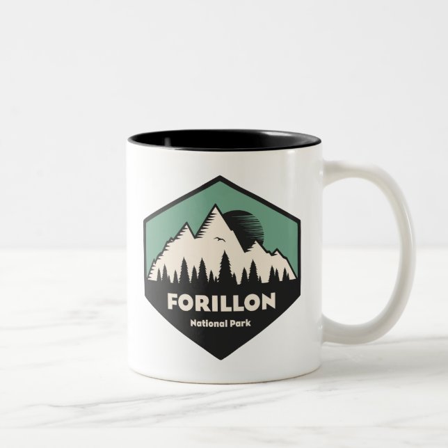 Tasse 2 Couleurs Parc national Forillon (Droit)