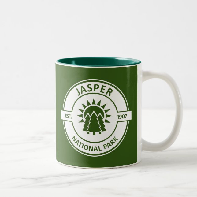 Tasse 2 Couleurs Parc national Jasper (Droit)
