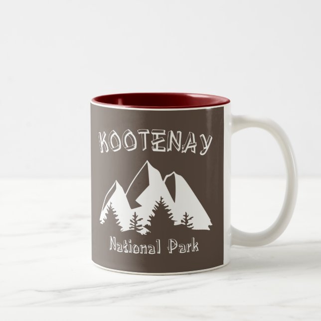 Tasse 2 Couleurs Parc national Kootenay (Droit)