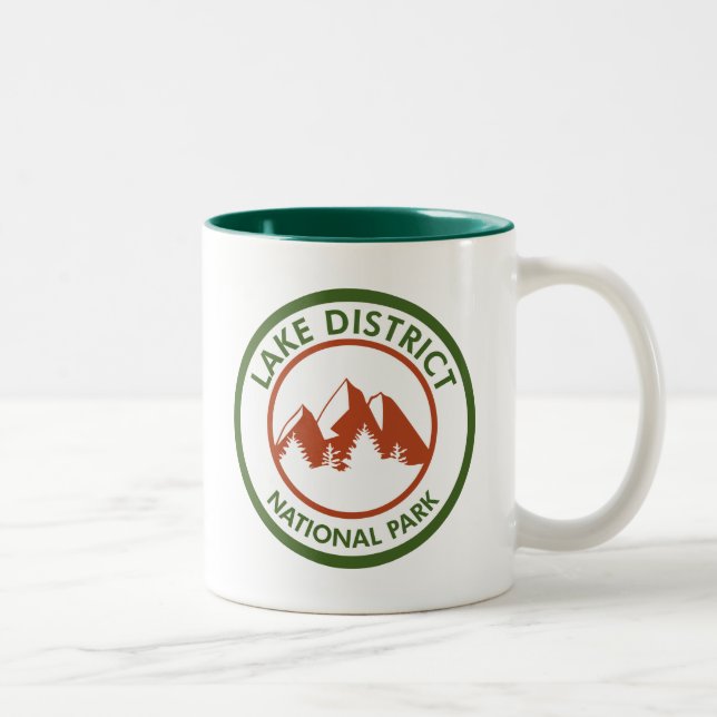 Tasse 2 Couleurs Parc national Lake District (Droit)